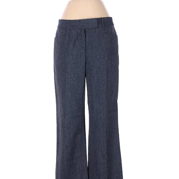 Tahari - Blue Dress Pants - Flare Leg - Picture 2 of 3